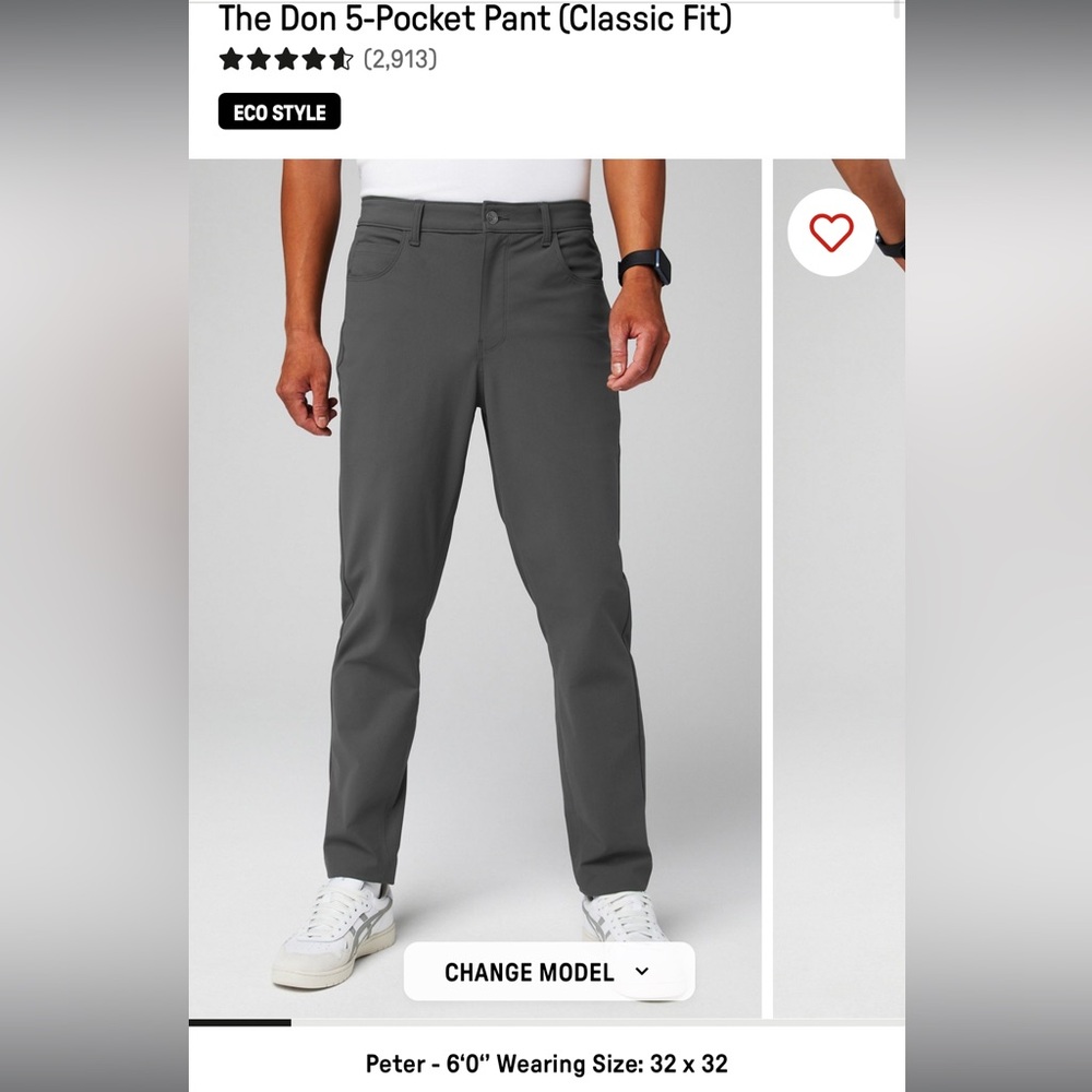 Fabletics: The Don, Classic Fit Men’s Pants